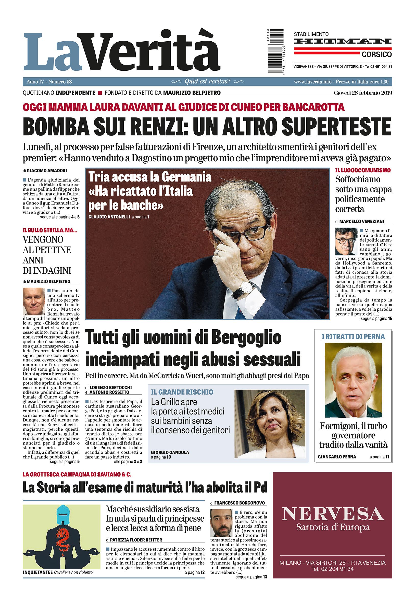 Oggi in edicola