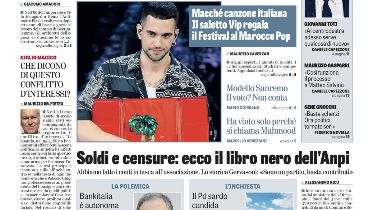 Oggi in edicola