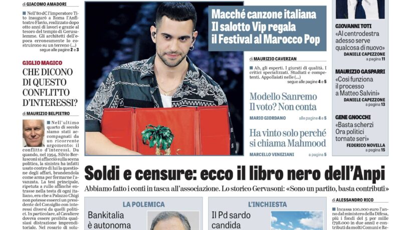 Oggi in edicola