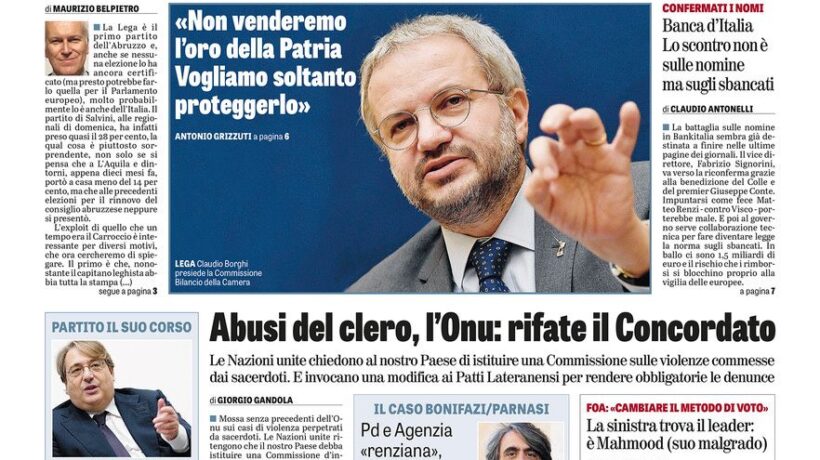Oggi in edicola