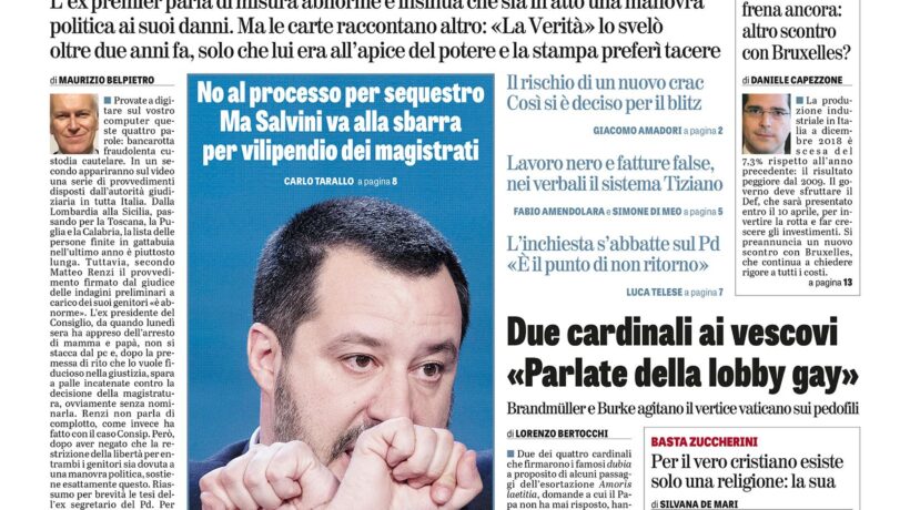 Oggi in edicola