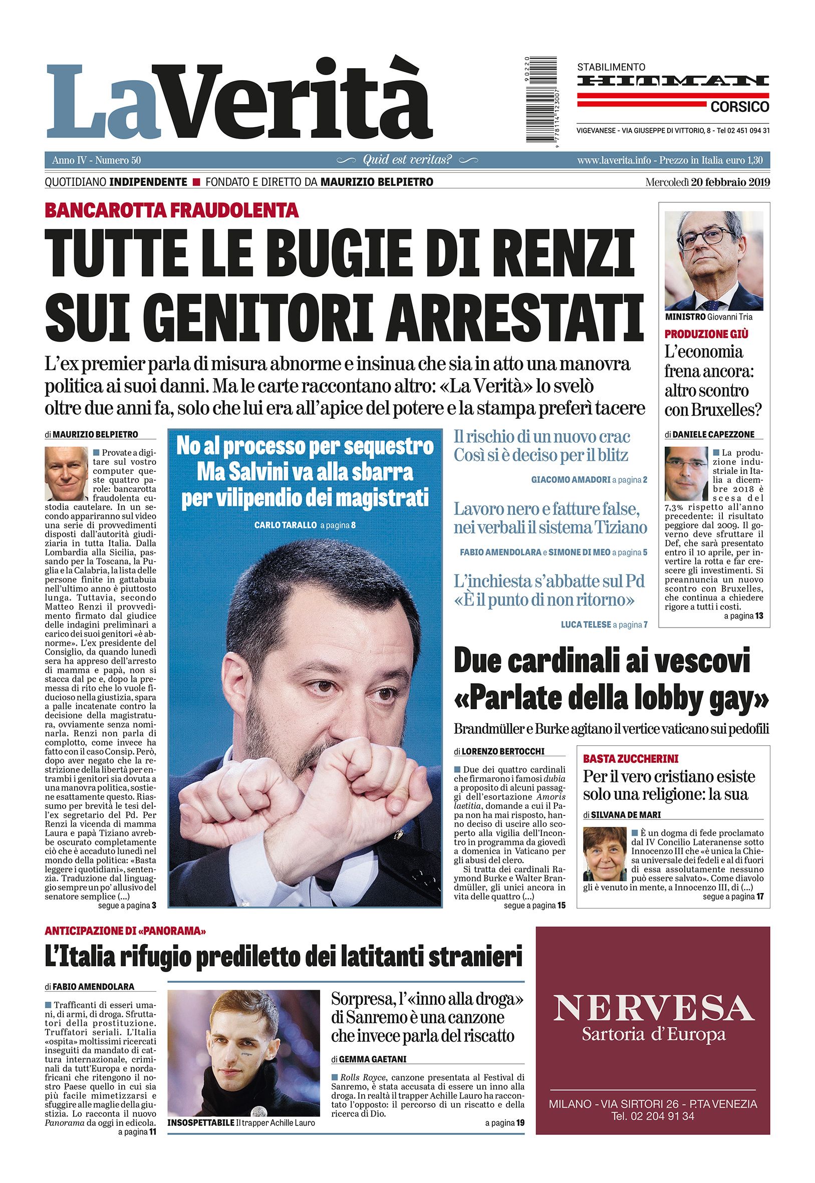 Oggi in edicola