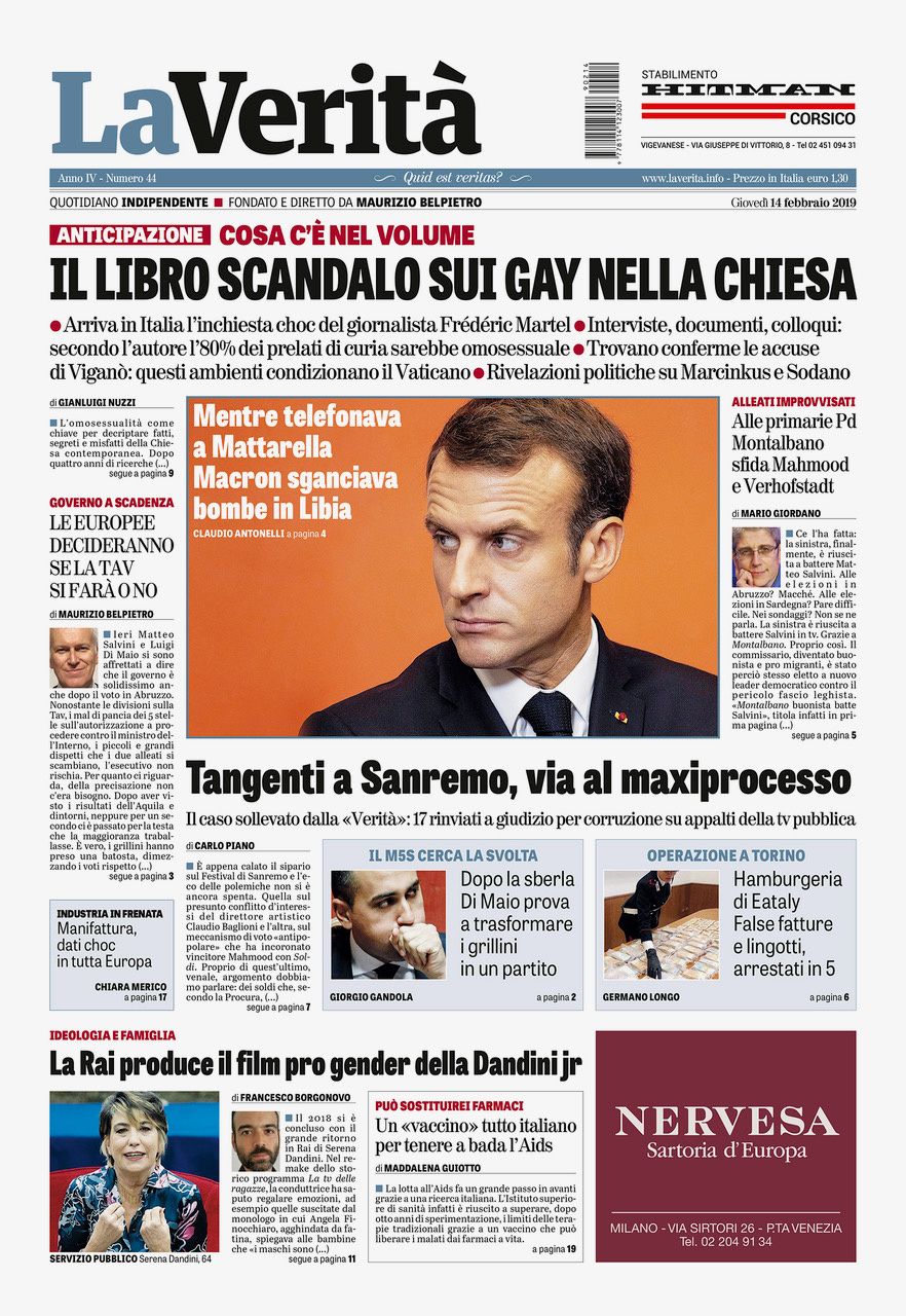 Oggi in edicola