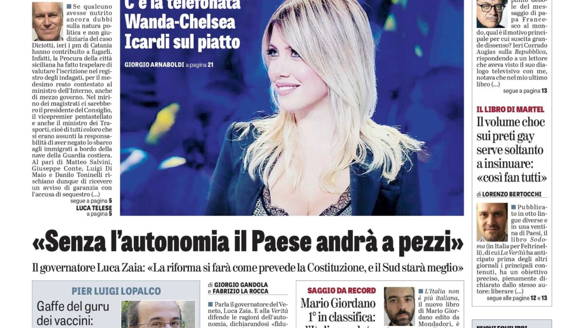 Oggi in edicola