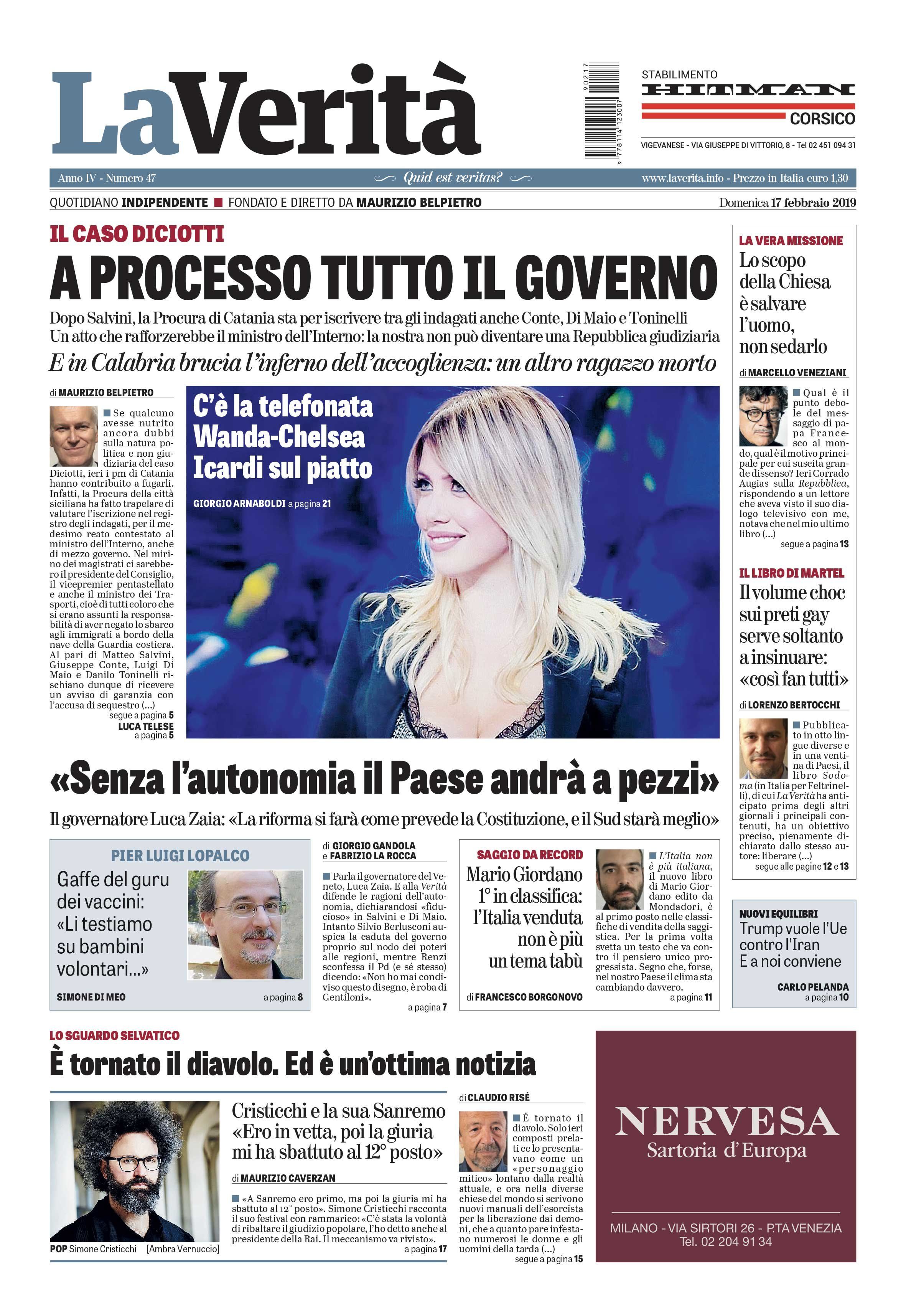 Oggi in edicola