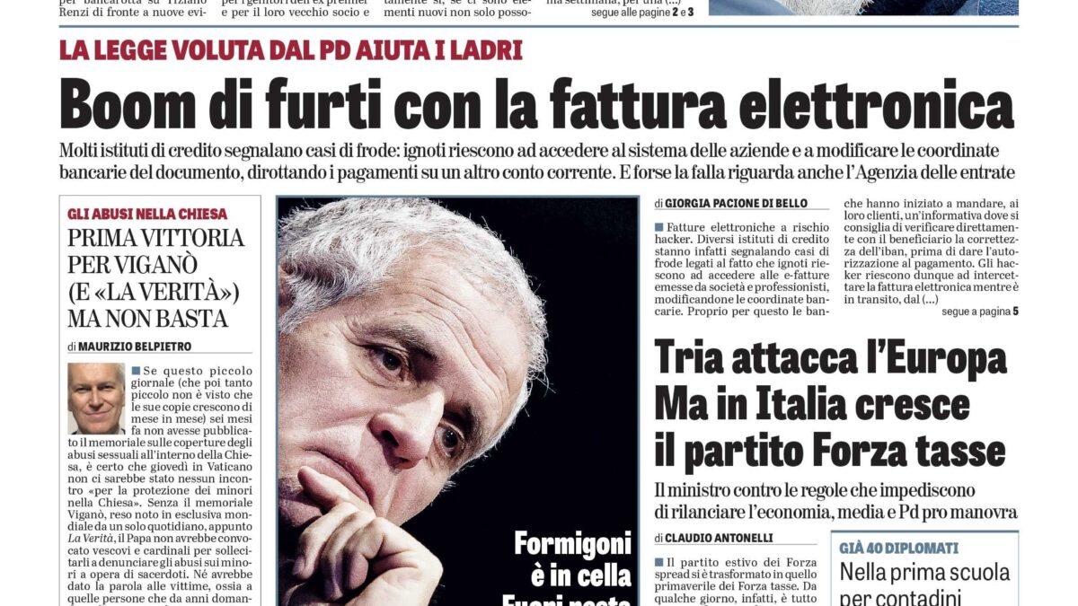 Oggi in edicola