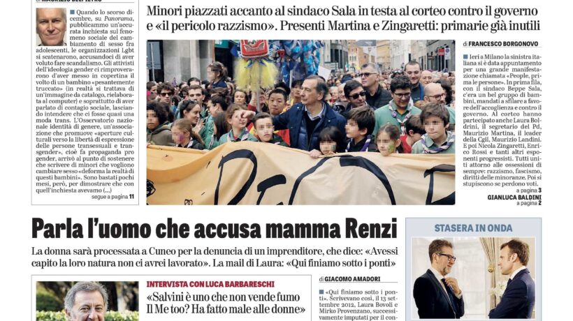 Oggi in edicola