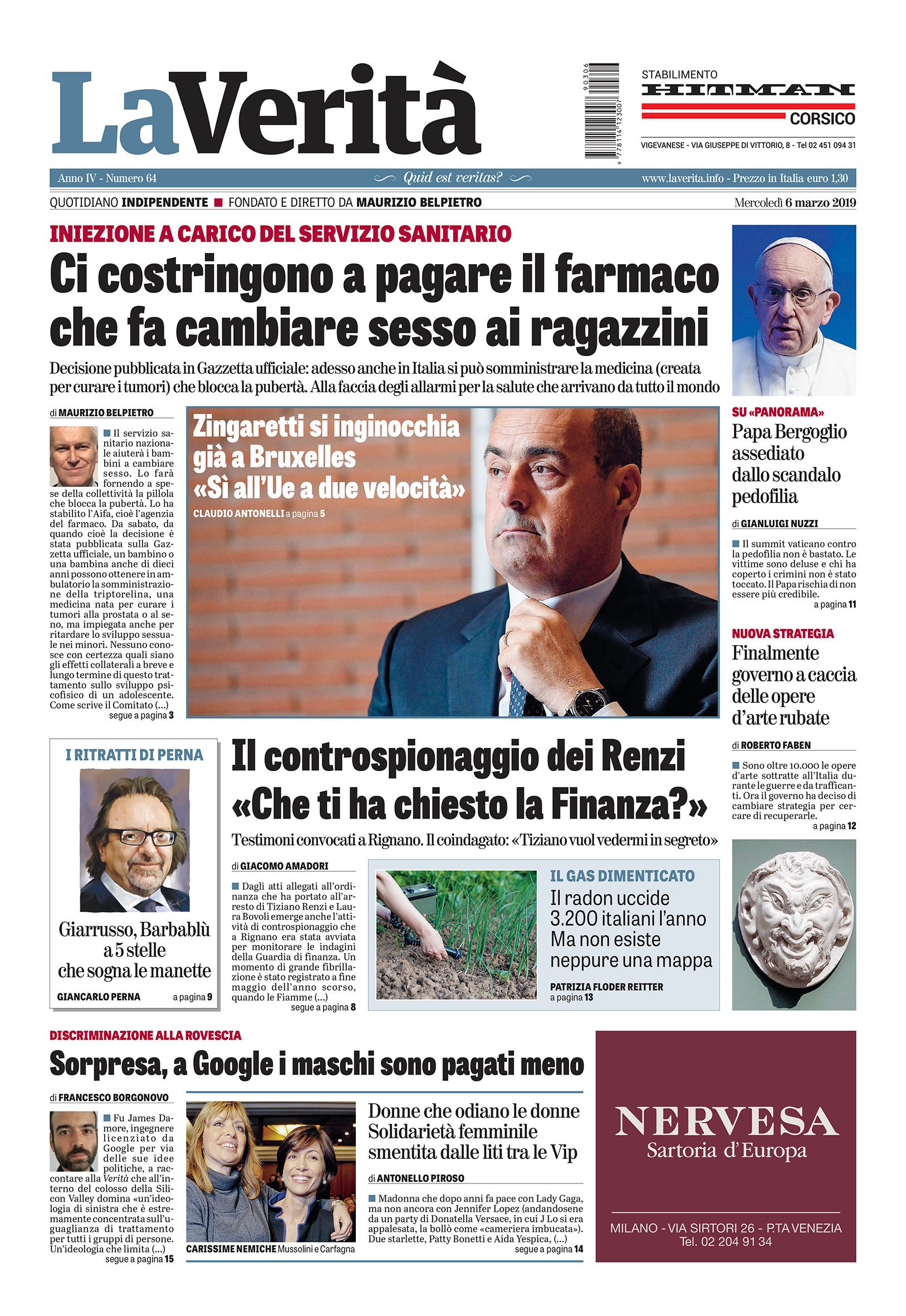 Oggi in edicola