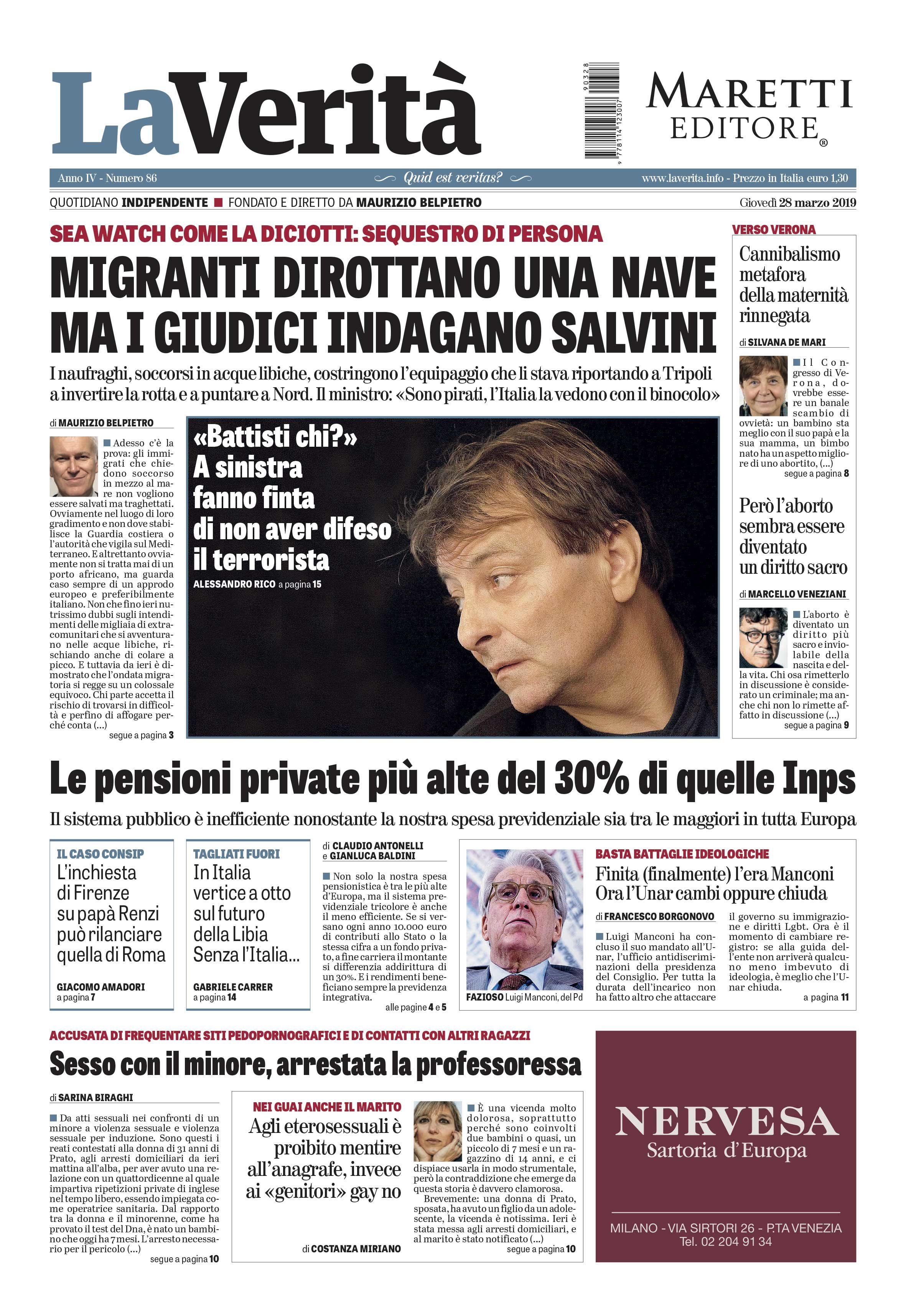 Oggi in edicola