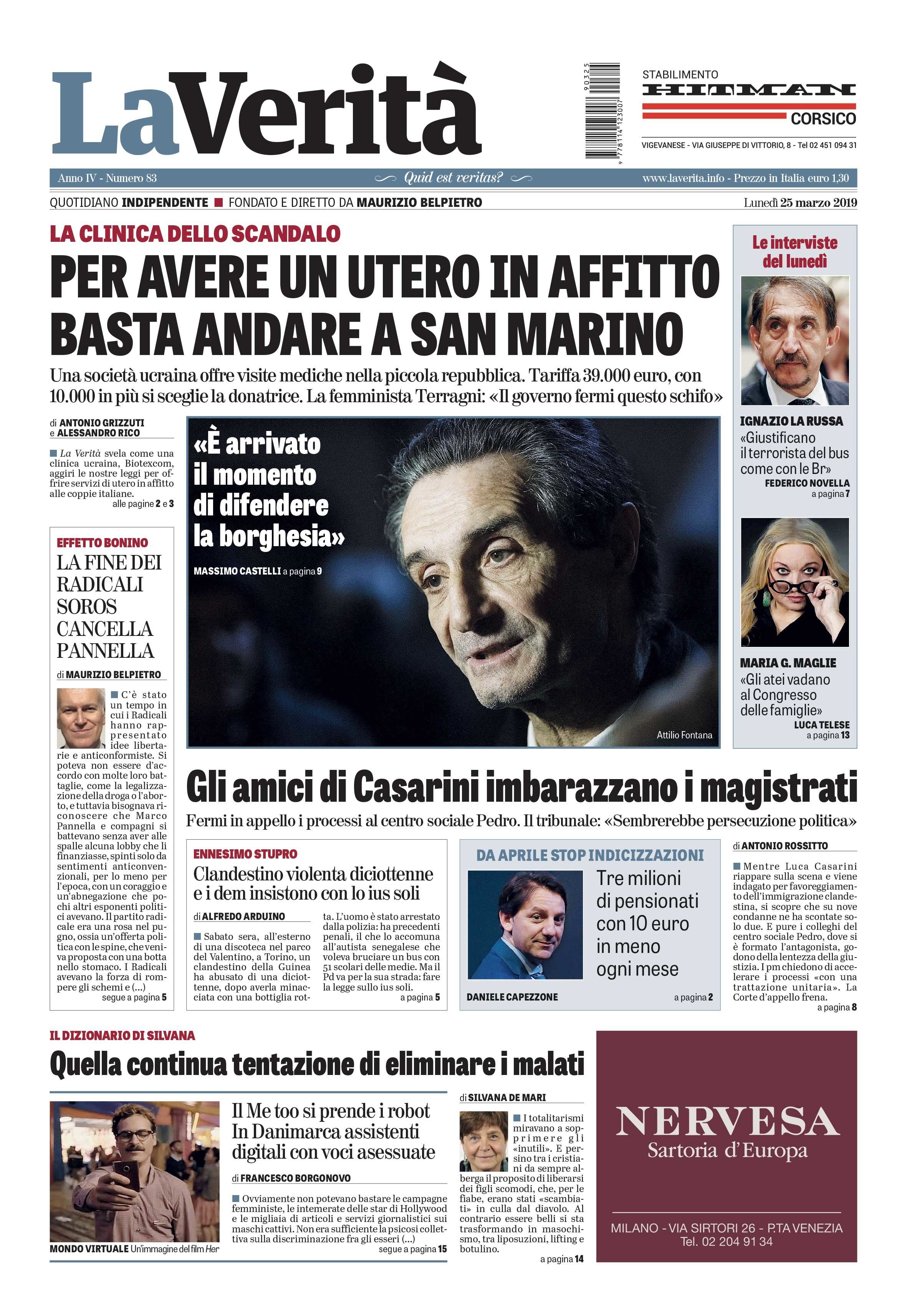 Oggi in edicola