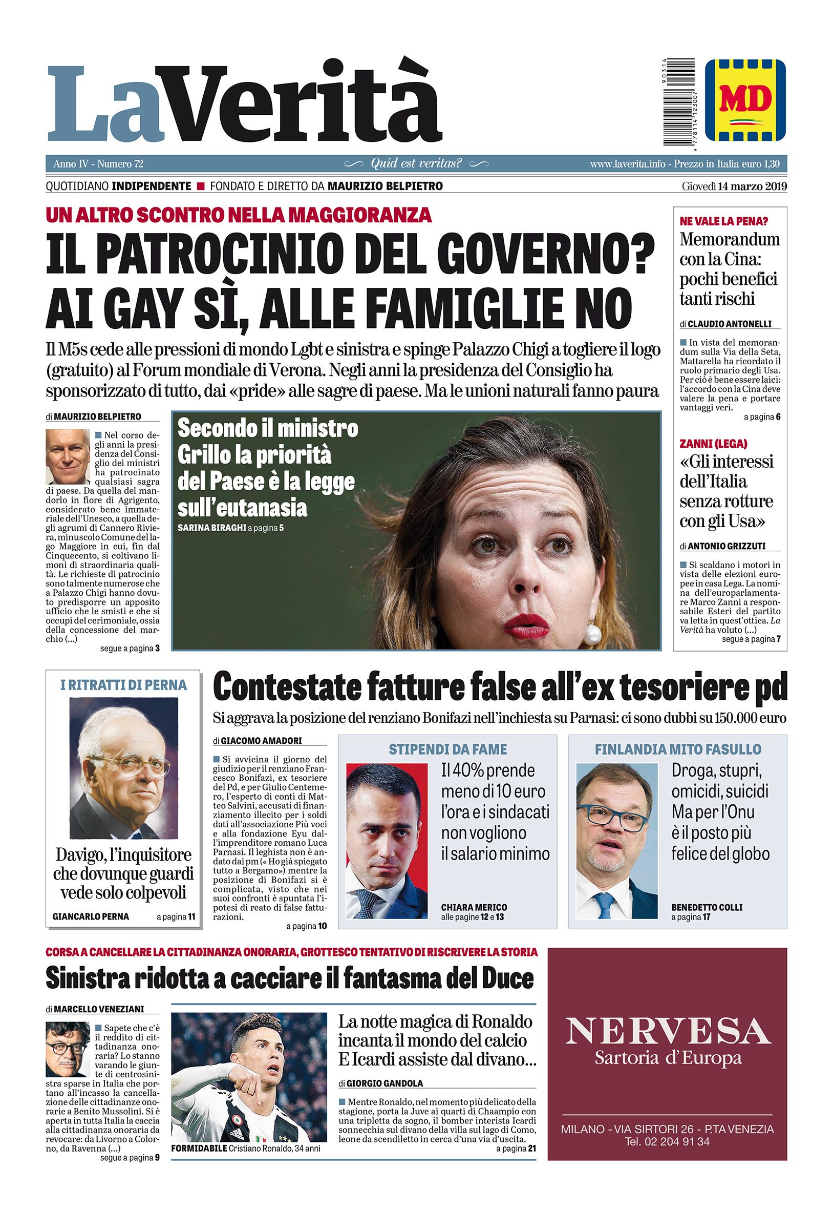 Oggi in edicola