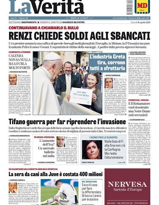 Oggi in edicola