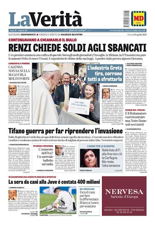 Oggi in edicola