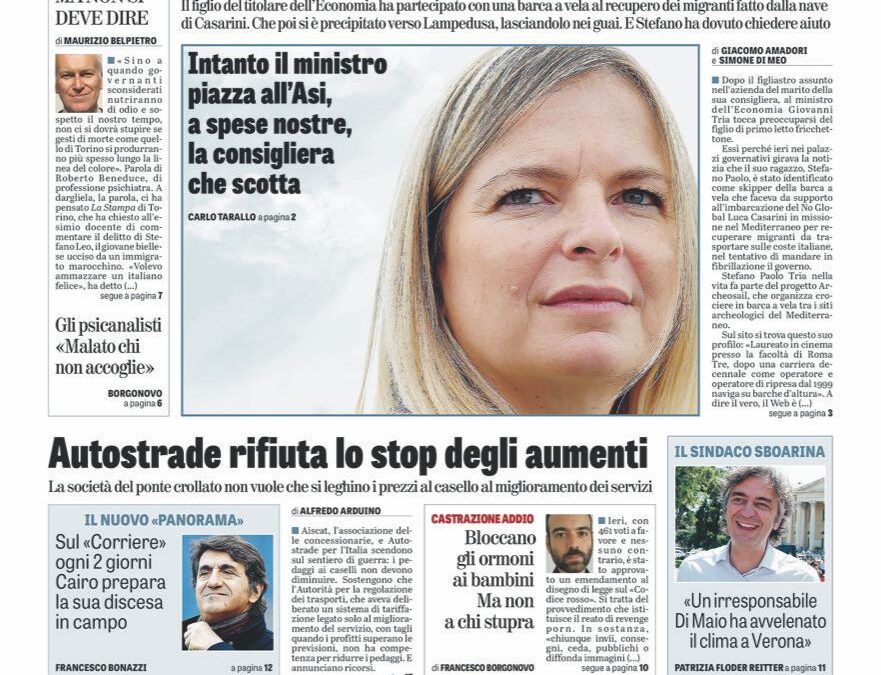 Oggi in edicola