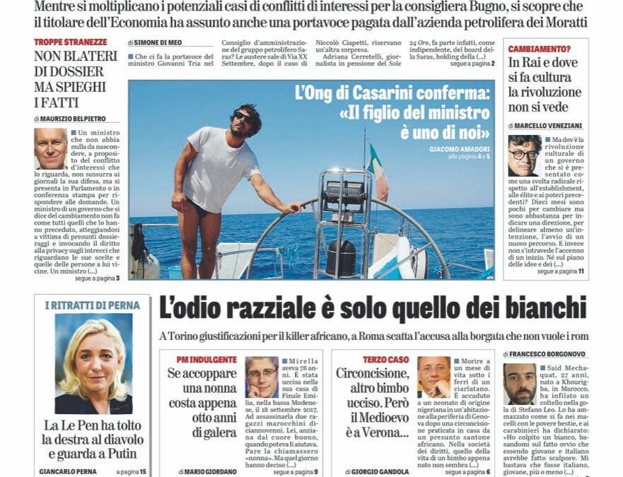 Oggi in edicola