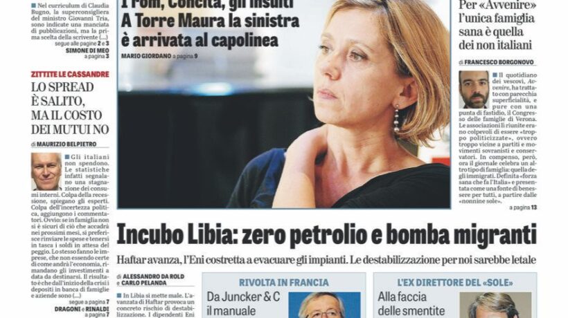 Oggi in edicola