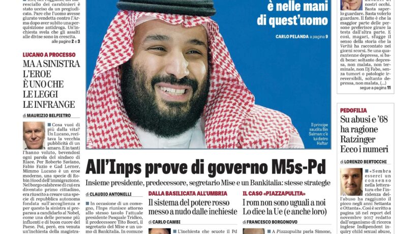 Oggi in edicola