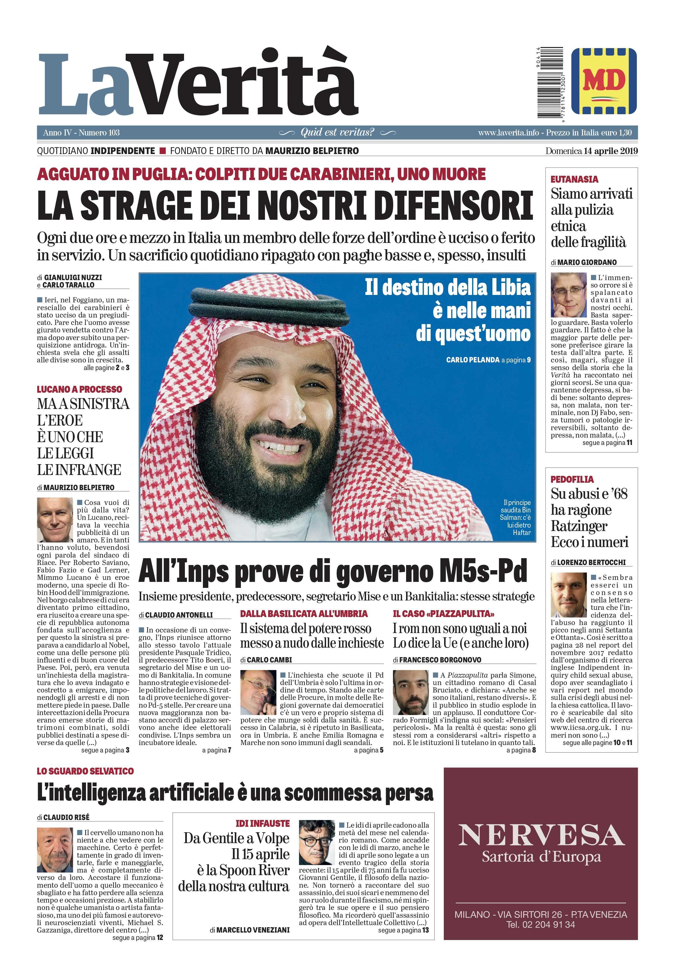 Oggi in edicola
