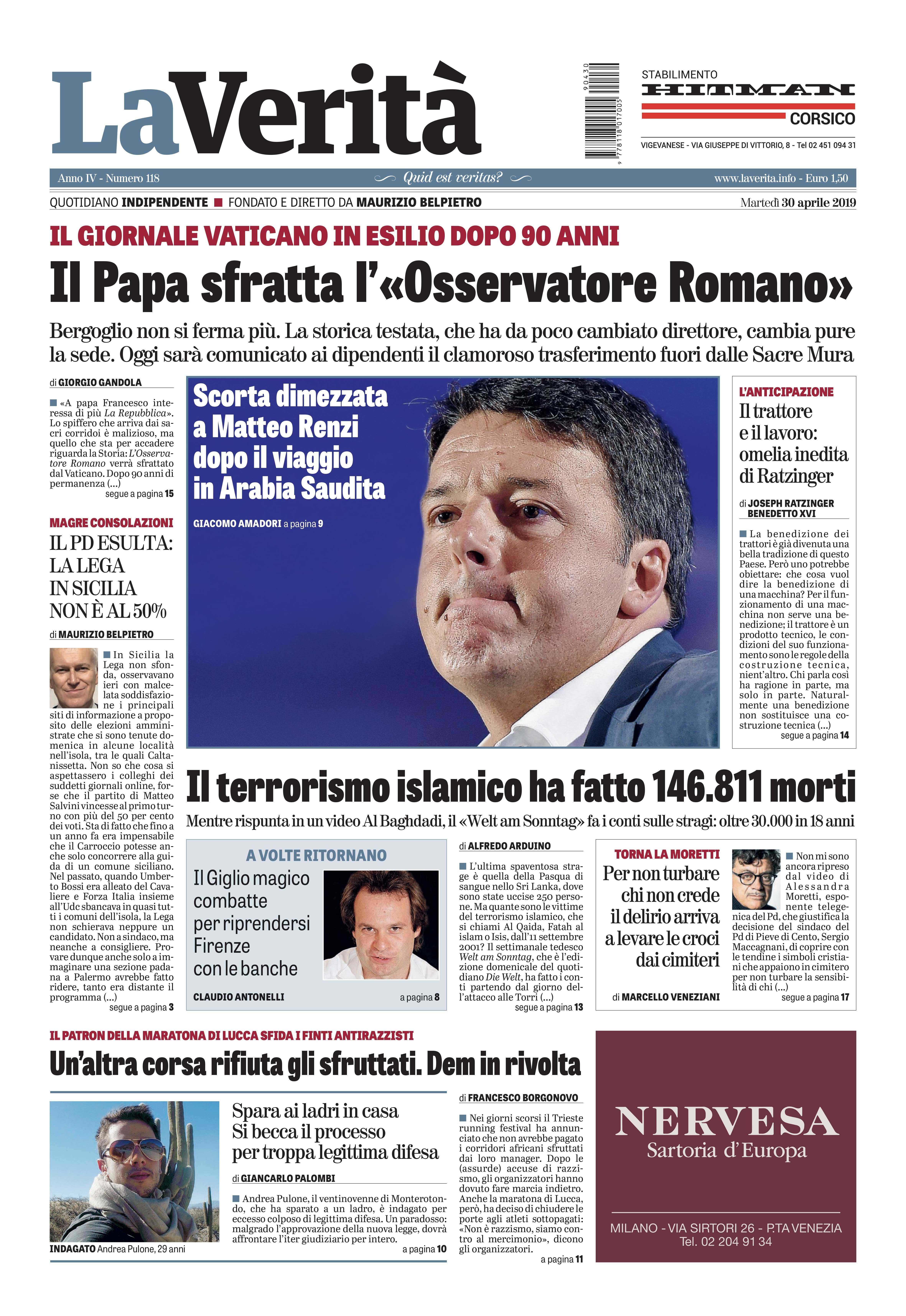 Oggi in edicola