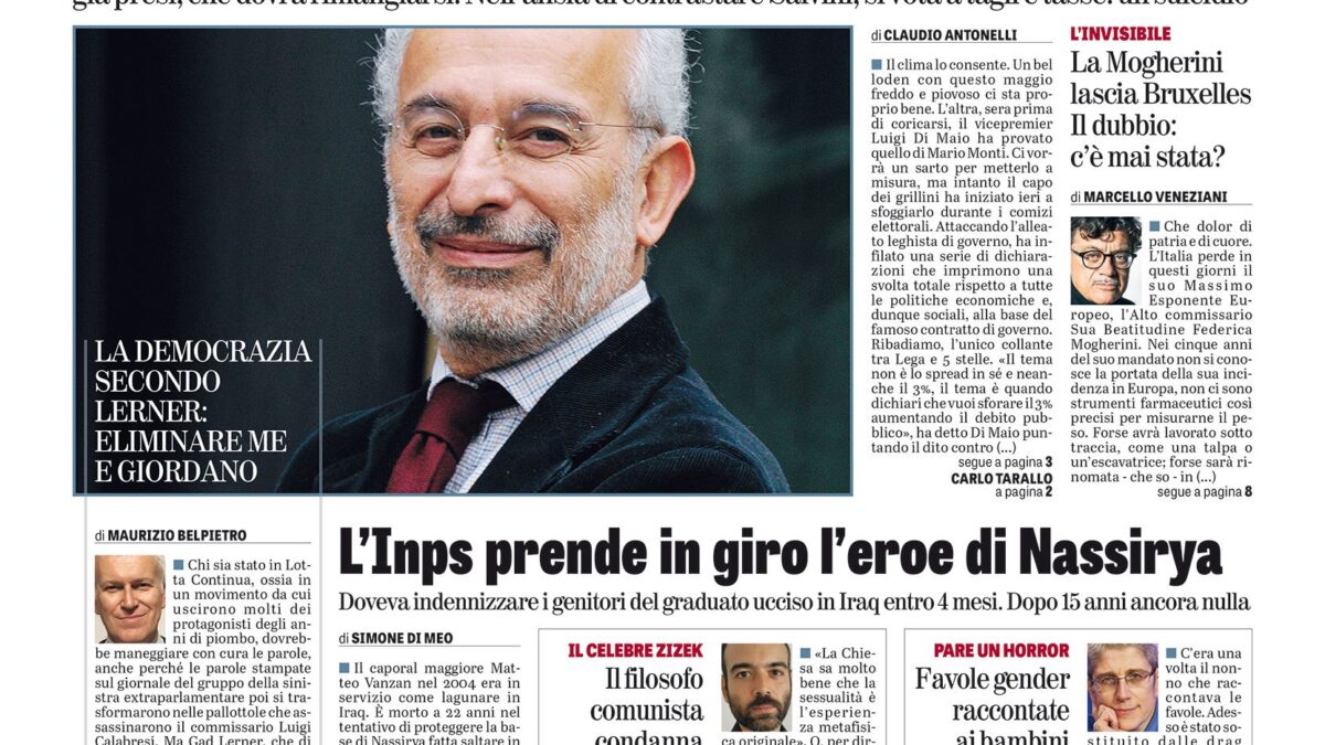 Oggi in edicola