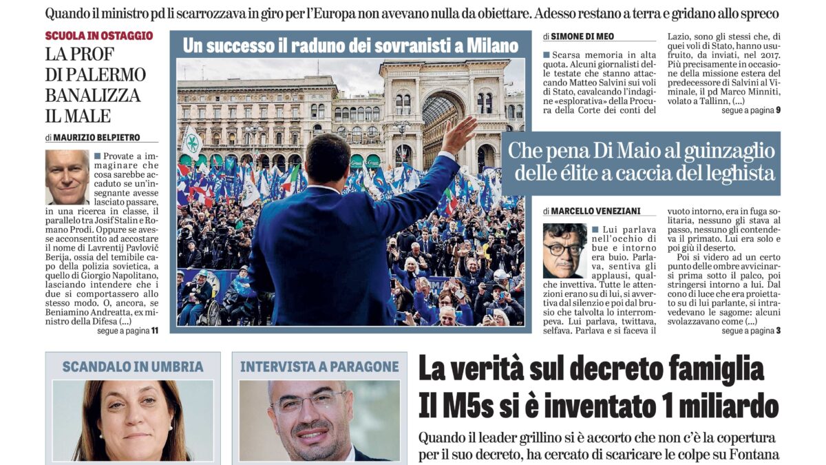 Oggi in edicola