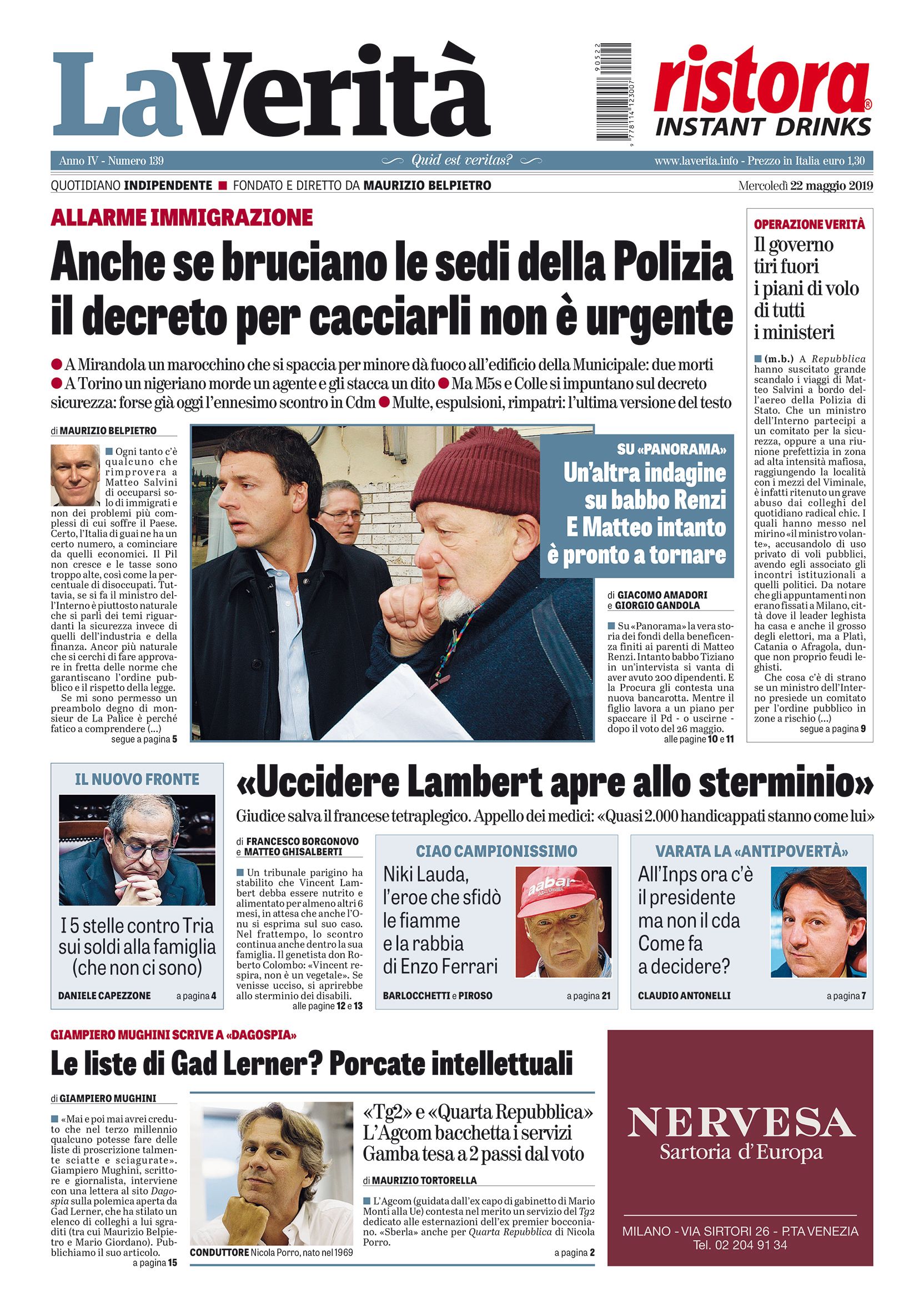 Oggi in edicola
