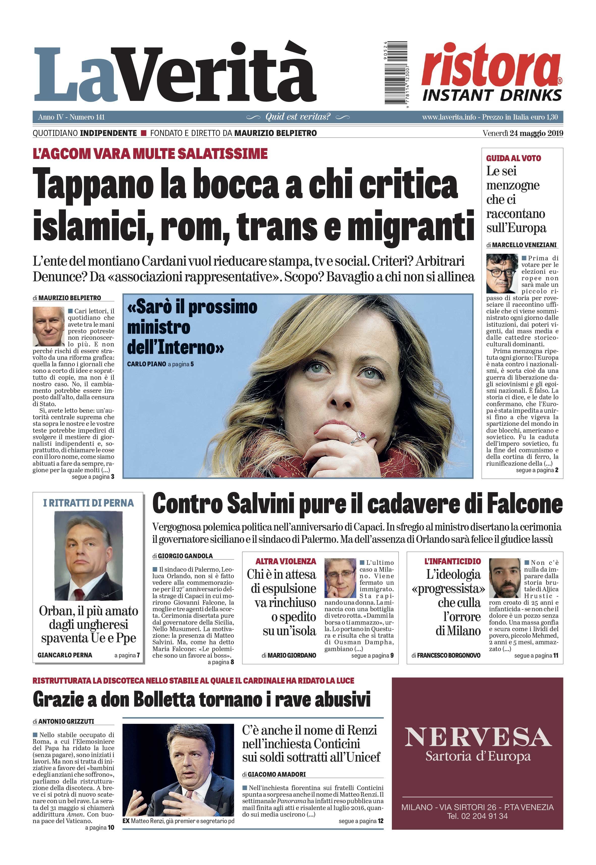 Oggi in edicola