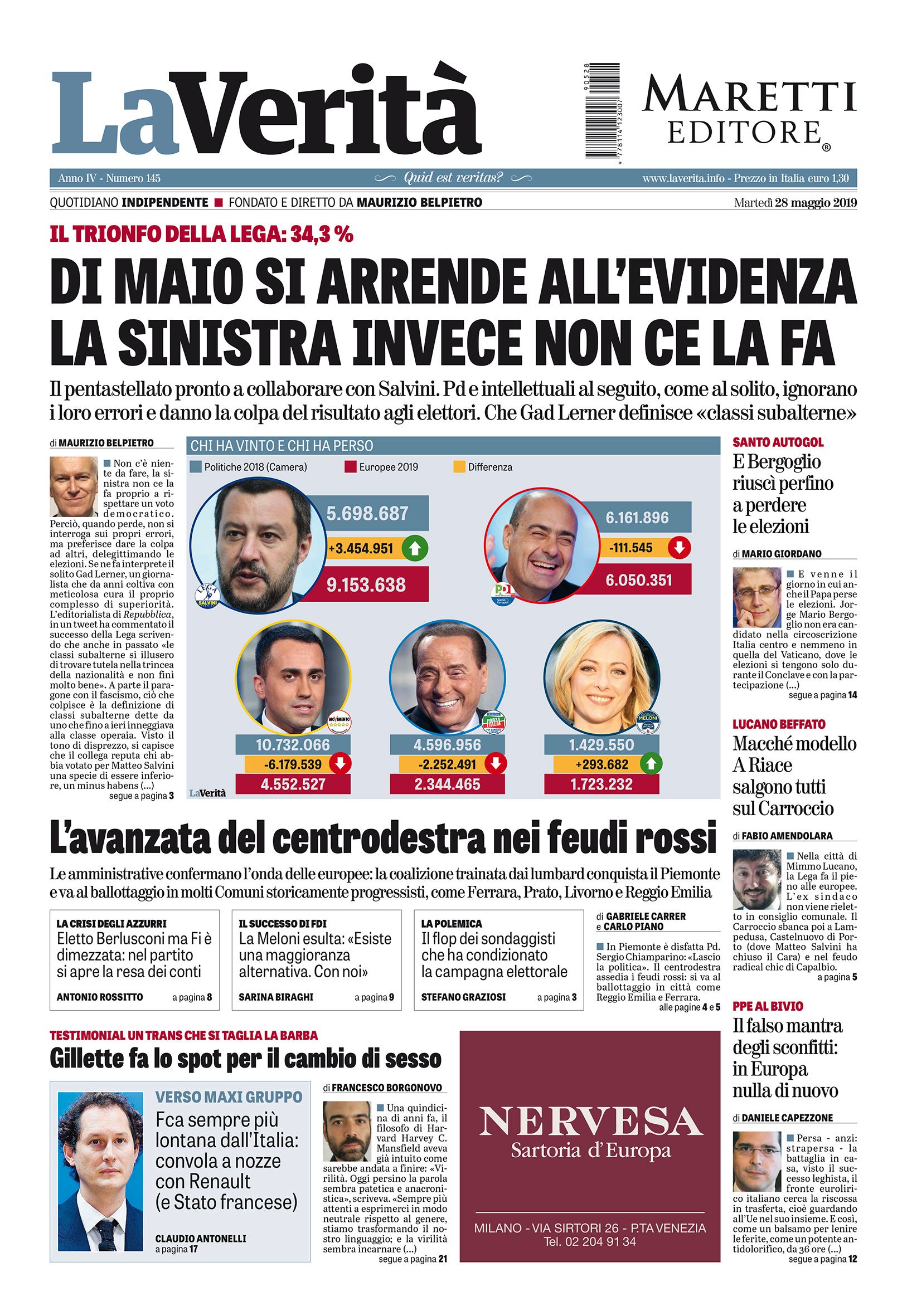 Oggi in edicola