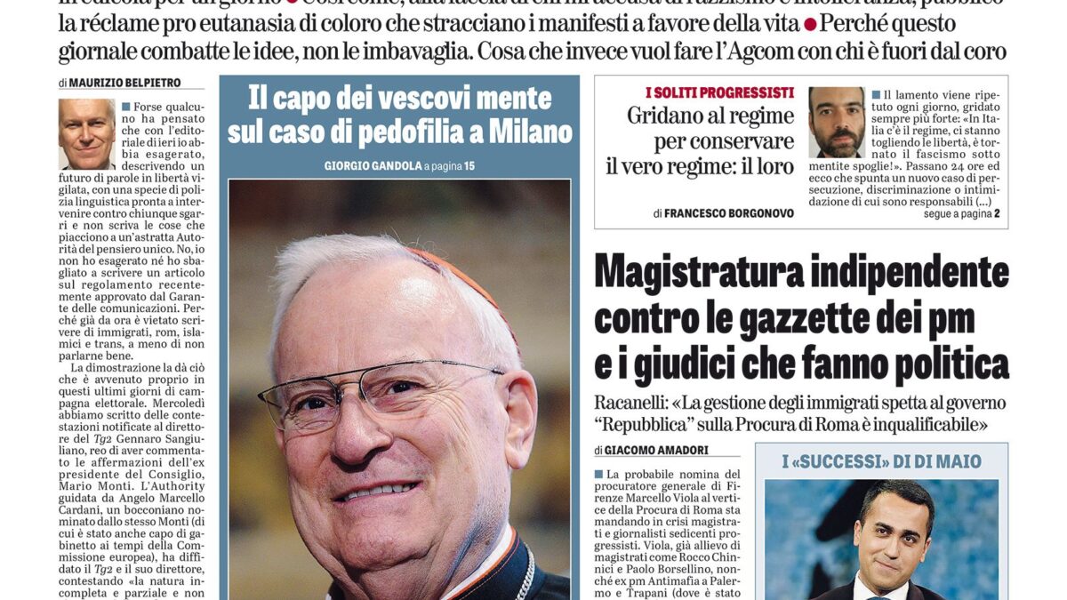 Oggi in edicola