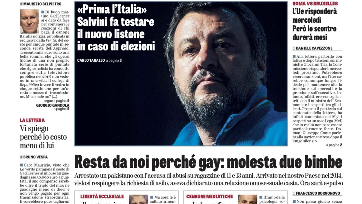 Oggi in edicola