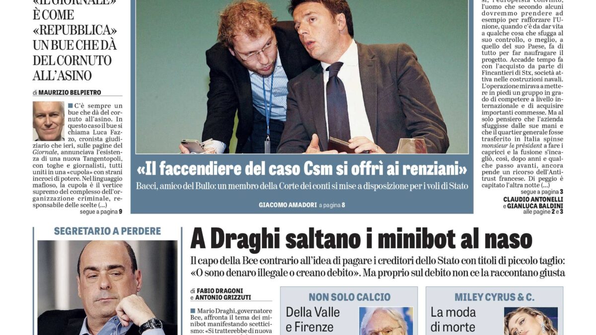 Oggi in edicola