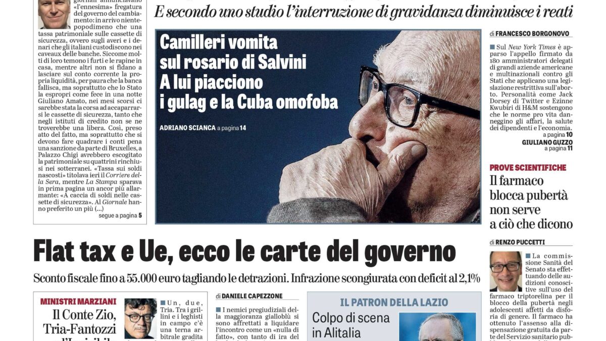 Oggi in edicola