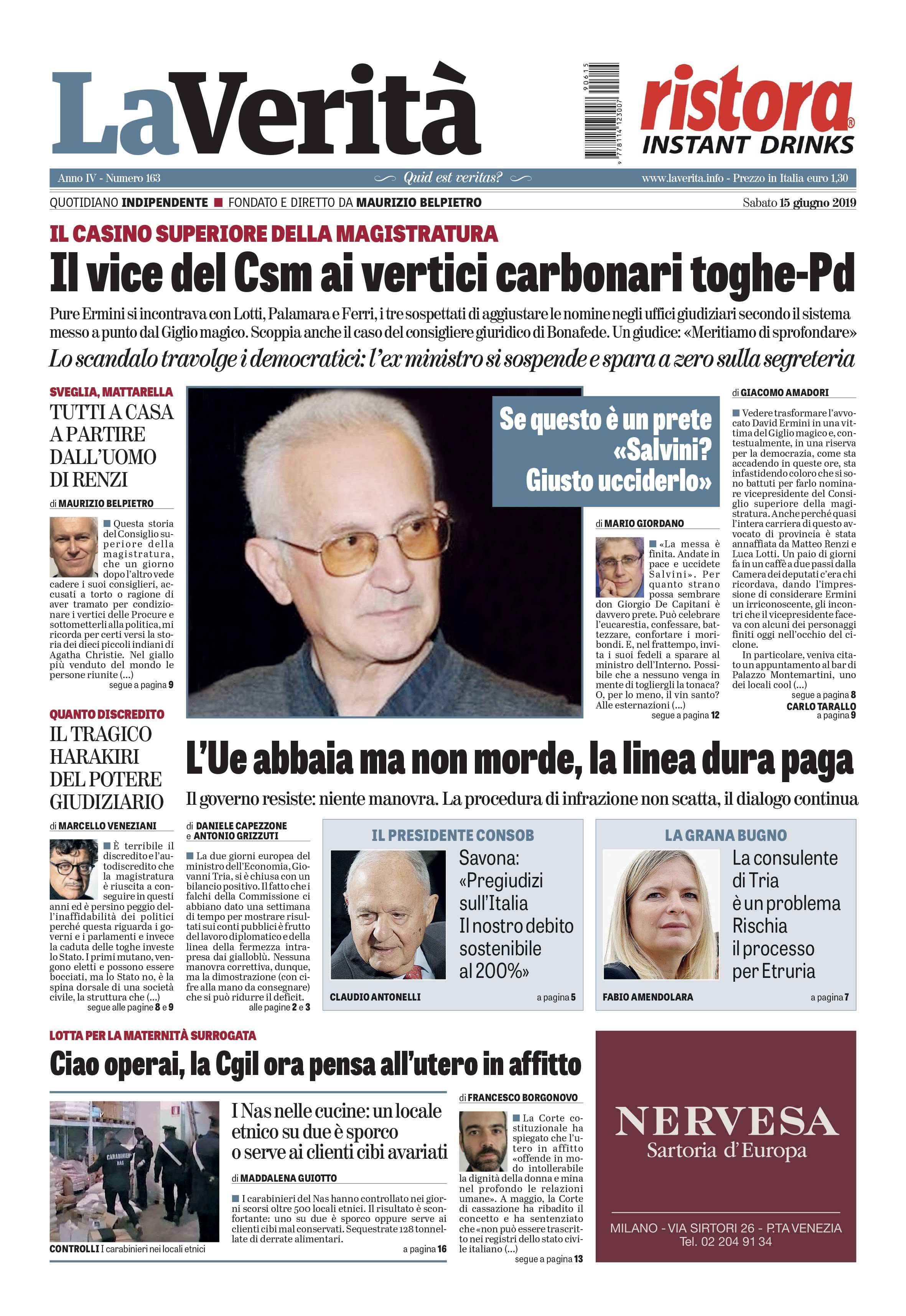 Oggi in edicola