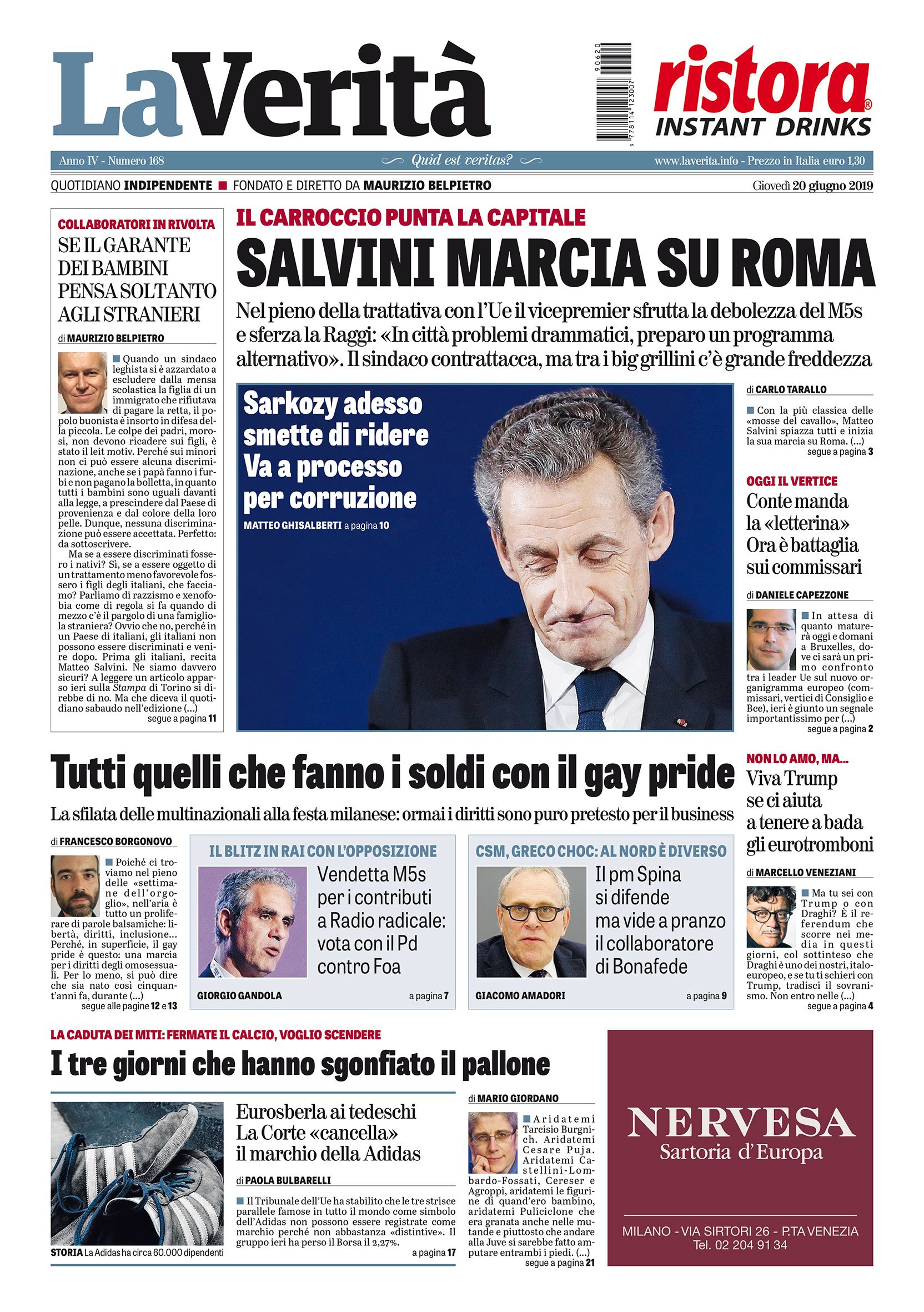Oggi in edicola