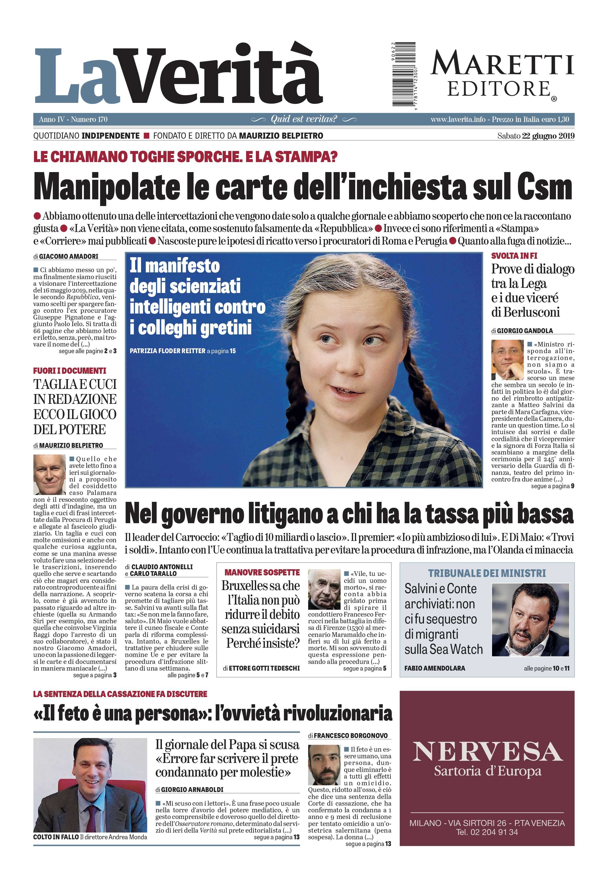 Oggi in edicola
