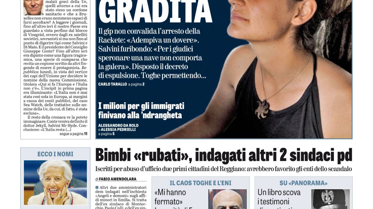 Oggi in edicola