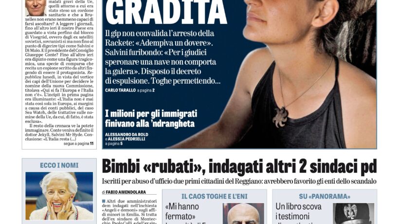 Oggi in edicola