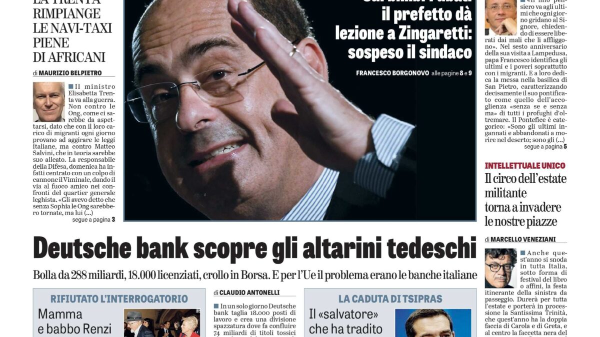 Oggi in edicola