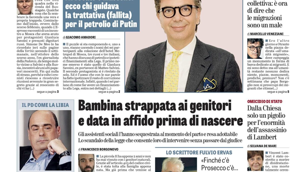 Oggi in edicola