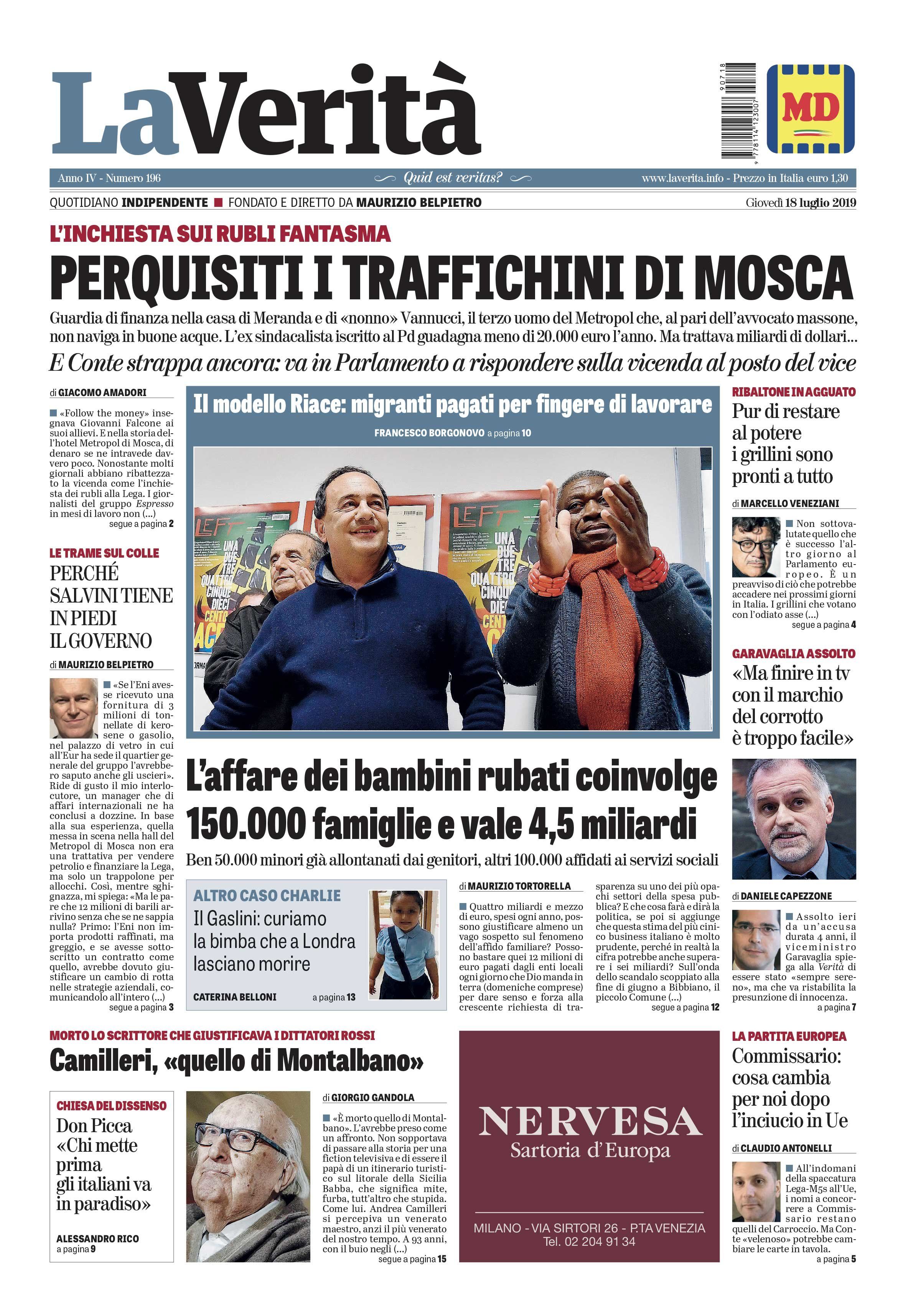 Oggi in edicola