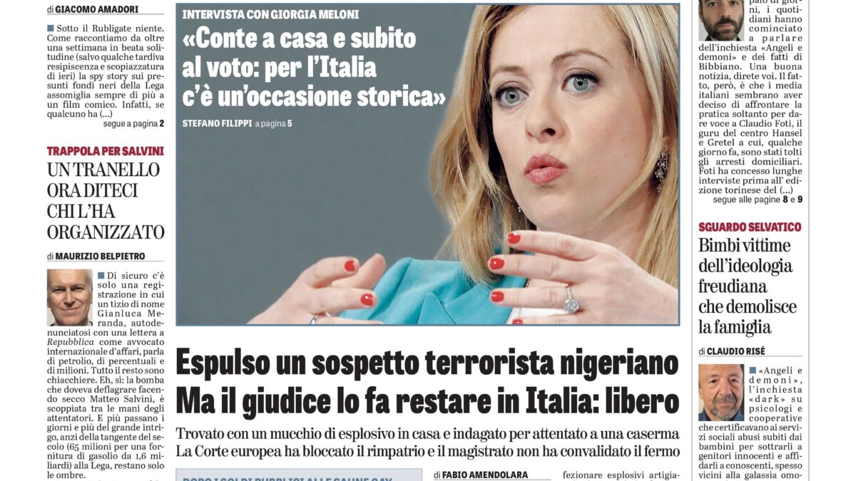 Oggi in edicola