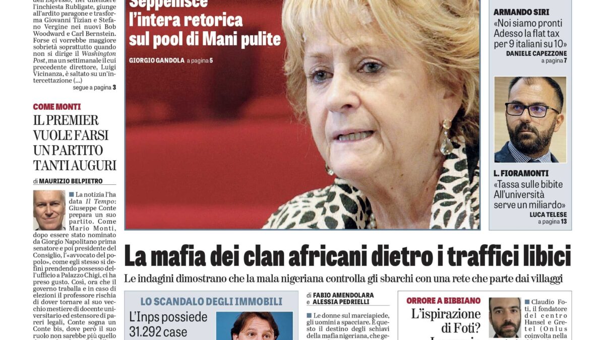 Oggi in edicola