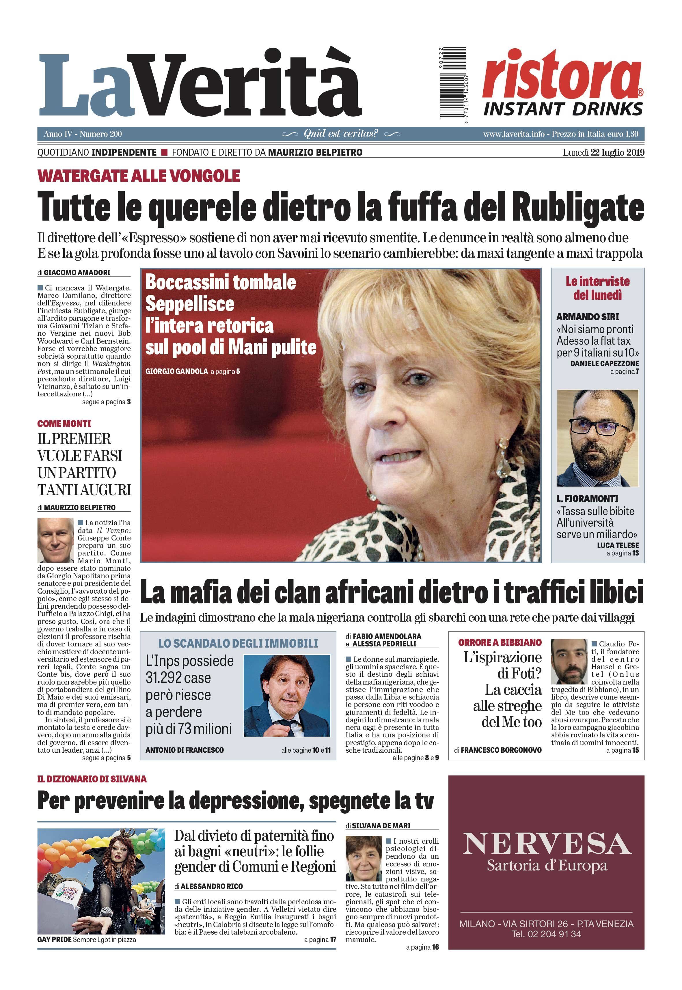 Oggi in edicola