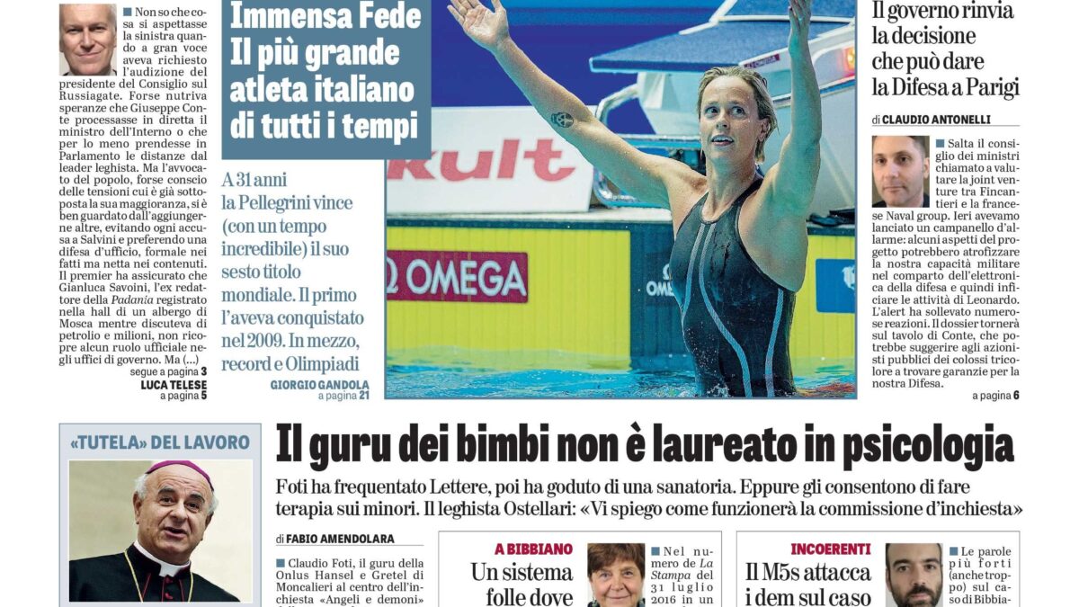 Oggi in edicola