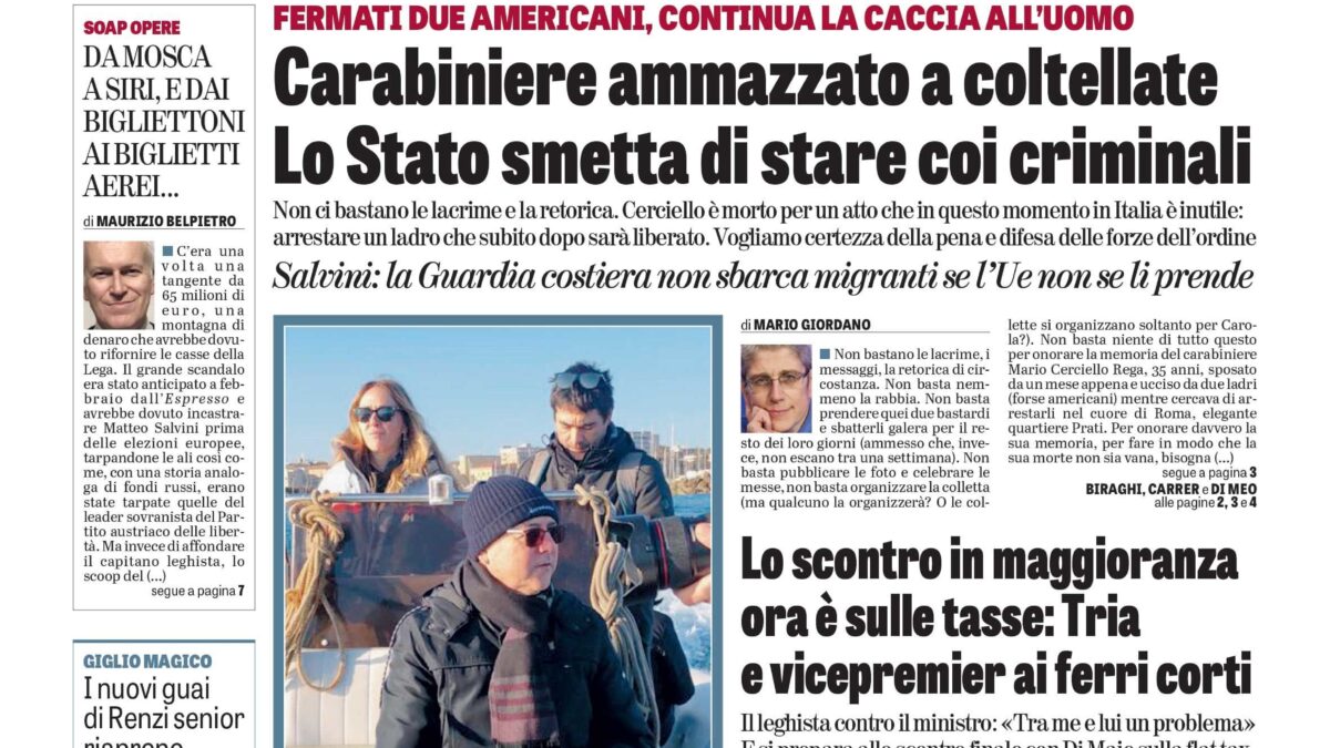 Oggi in edicola