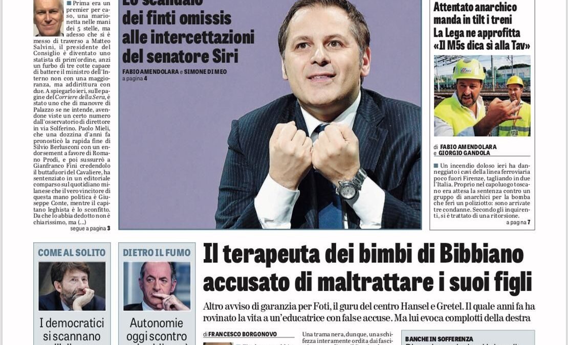 Oggi in edicola