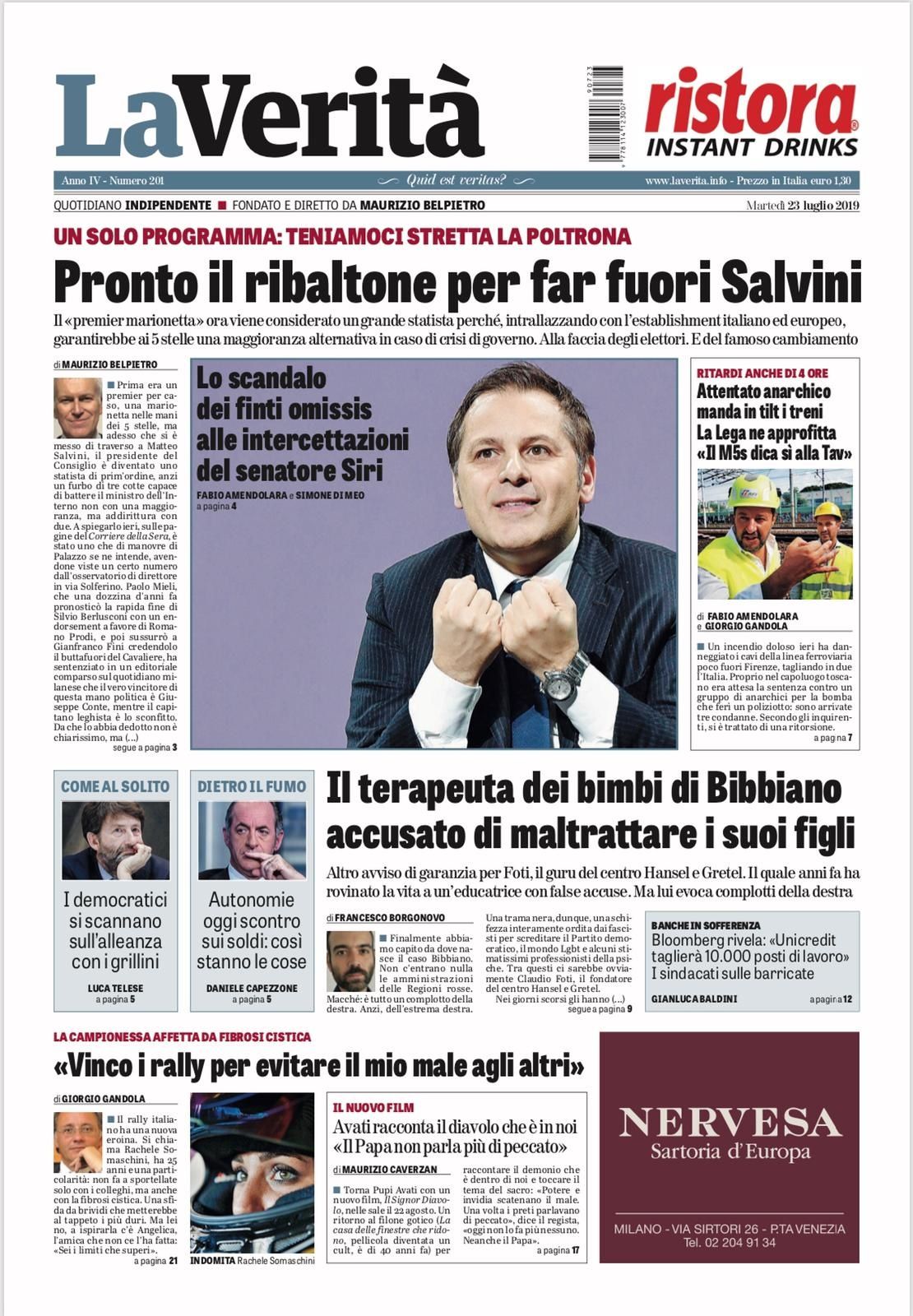 Oggi in edicola