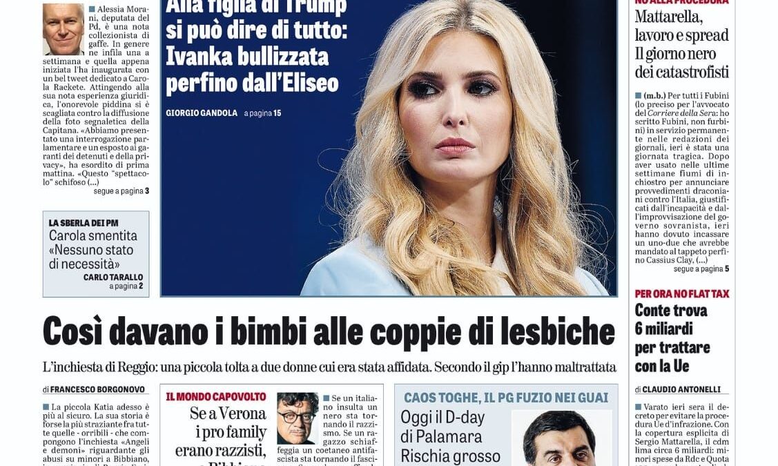 Oggi in edicola