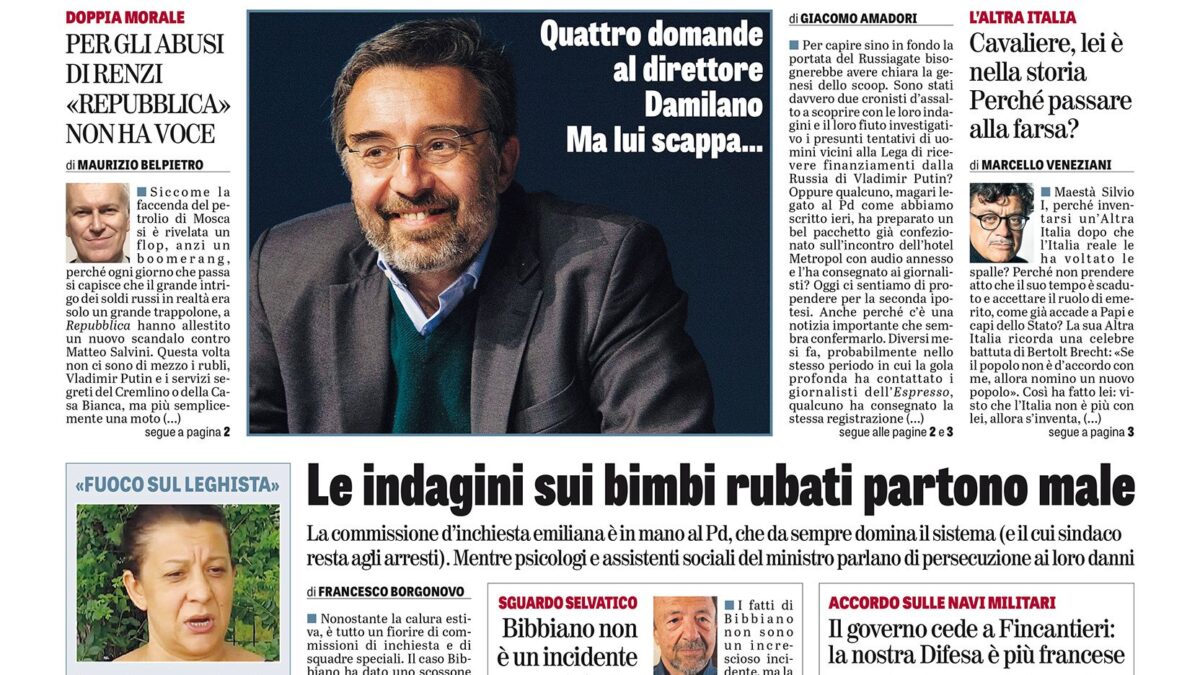 Oggi in edicola