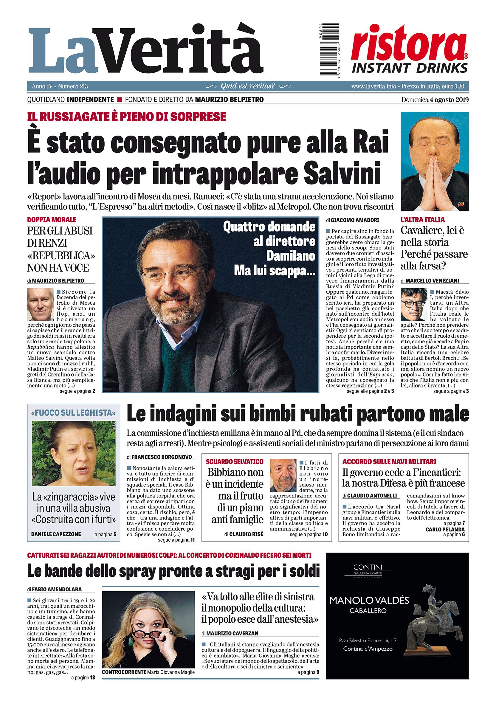 Oggi in edicola